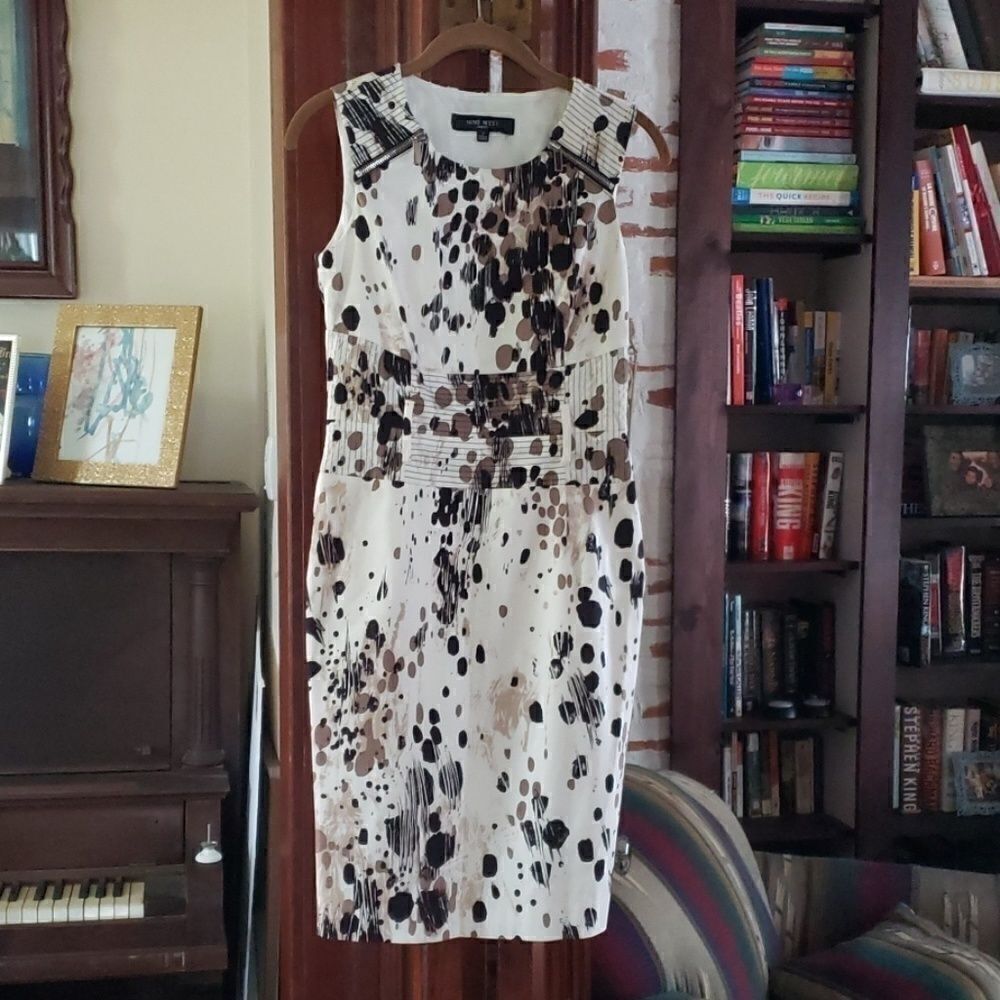 Nine West Spotted Sheath Dress